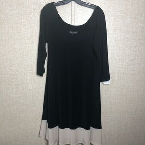 Jones New York Black A Line Midi Dress Size 12